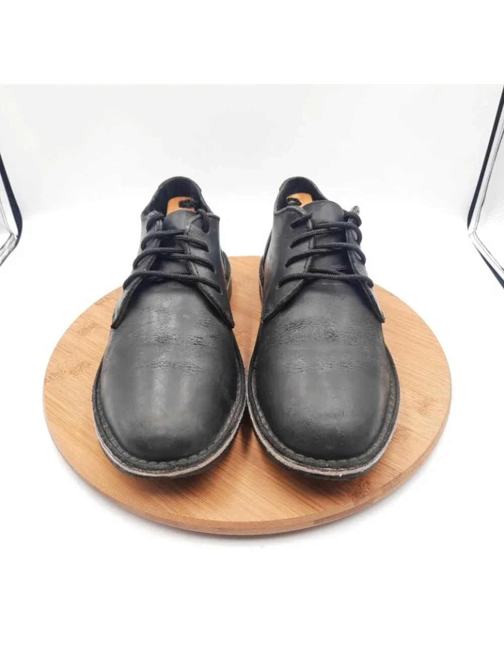 Jim Green Shoellie Mens 10 Shoes Black Oringo Leather Handmade Artisan Boots
